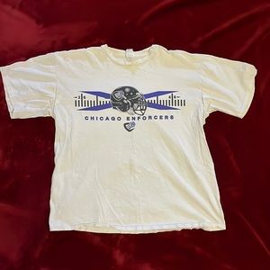 VINTAGE 2000 Chicago Enforcers XFL football team t-shirt XL